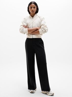 Athleta Pinnacle High Rise Trouser Pant Size 6 Tall Black